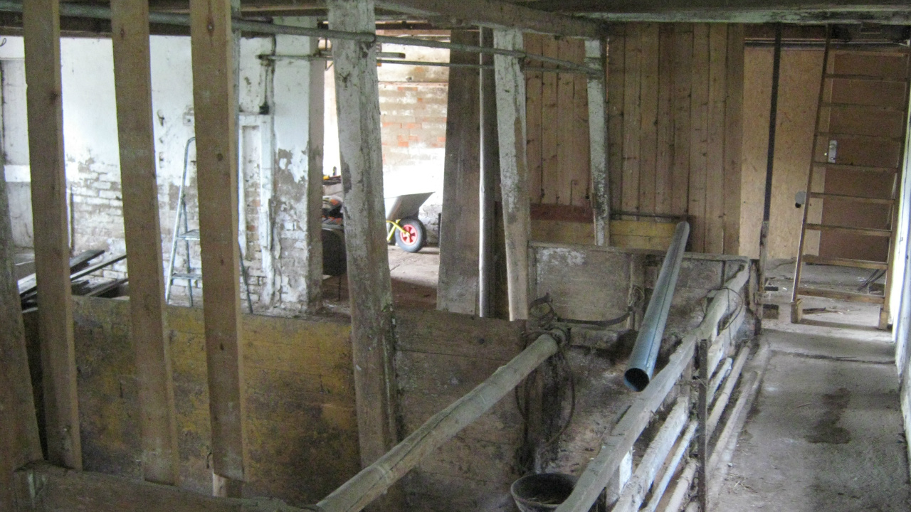 Kostalden som den så ud..i dag er det opholdsstue